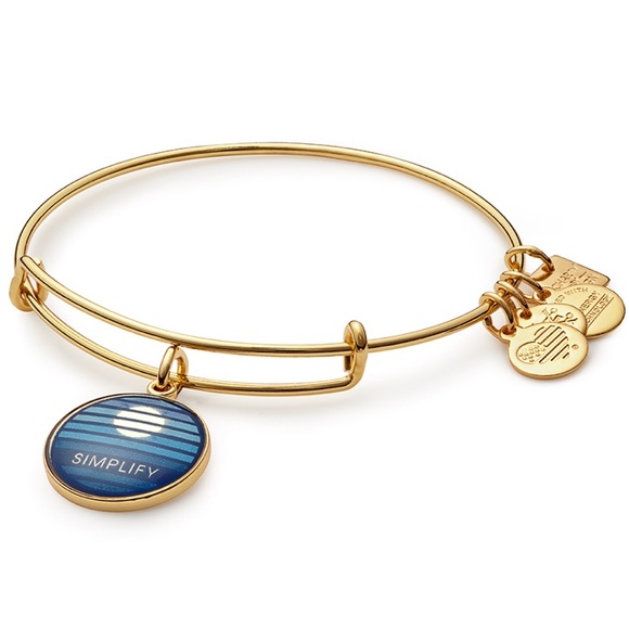 Alex and Ani Jewelry - Alex and Ani “Simplify” bangle bracelet GOLD